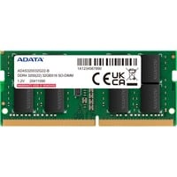 ADATA AD4S32008G22-DTGN memoria 16 GB 2 x 8 GB DDR4 260-pin SO-DIMM verde, 16 GB, 2 x 8 GB, DDR4, 3200 MHz, 260-pin SO-DIMM