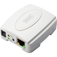 Digitus Print Server Fast Ethernet , USB 2.0 bianco, USB 2.0, Bianco, Taiwan, LAN Ethernet, IEEE 802.3, IEEE 802.3u, 10,100 Mbit/s, TCP/IP, IPX/SPX, NetBEUI, AppleTalk,