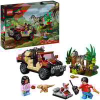 LEGO Jurassic World Fuga dal Raptor sul fuoristrada, Giochi di costruzione Set da costruzione, 6 anno/i, Plastica, 285 pz, 436 g