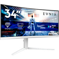 Philips EVNIA 34M2C5601QA, Monitor di gioco bianco