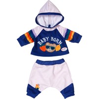 ZAPF Creation BABY born Jogging Suit Navy 43cm, Accessori della bambola BABY born Jogging Suit Navy 43cm, Set di vestiti per bambola, 3 anno/i