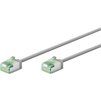 goobay Cavo patch ultraflessibile Cat.8.1 slim, U/FTP grigio