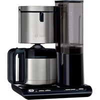 Bosch TKA8A683 macchina per caffè Automatica/Manuale Macchina da caffè con filtro 1,1 L, Macchina fa filtro nero lucido/in acciaio inox, Macchina da caffè con filtro, 1,1 L, Caffè macinato, 1100 W, Nero, Acciaio inossidabile