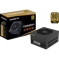 GIGABYTE P850GM alimentatore per computer 850 W 20+4 pin ATX ATX Nero, Alimentatore PC Nero, 850 W, 100 - 240 V, 50 - 60 Hz, 12 A, 6 A, Attivo