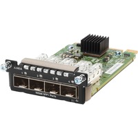 Hewlett Packard Enterprise Aruba 3810M 4SFP+ modulo del commutatore di rete, Modulo di estensione SFP+, 10 Gbit/s, Aruba 3810M, 74,2 x 130,8 x 27,7 mm, 170 g