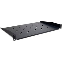 Inter-Tech 88887342 porta accessori Mensola per scaffale, Il vano inferiore Nero, Mensola per scaffale, Nero, 1U, 480 mm, 300 mm, 45 mm