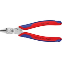 KNIPEX Electronic Super Knips XL Pinze da taglio per filo metallico rosso/Blu, Pinze da taglio per filo metallico, 1,23 cm, Acciaio, Blu/Rosso, 14 cm, 77 g
