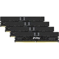 Kingston FURY FURY 128GB 6000MT/s DDR5 ECC Reg CL32 DIMM (Kit da 4) Renegade Pro EXPO, Memoria Nero, 128 GB, 4 x 32 GB, DDR5, 288-pin DIMM, Nero