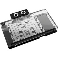 Alphacool Core RX 9070 XT Red Devil, Raffreddamento ad acqua trasparente/cromo
