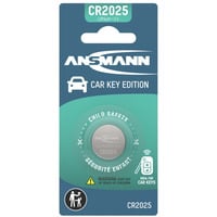 Ansmann CR2025 - Pila a bottone al litio per chiave auto Blister da 1 pezzo, Batteria argento