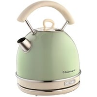 Ariete 2877 Bollitore elettrico 1,7 Litri di Design - Infusi, tè e tisane - Autospegnimento - 2000 Watt - Acciaio Inox - Linea Vintage - Verde verde chiaro, 7 Litri di Design - Infusi, tè e tisane - Autospegnimento - 2000 Watt - Acciaio Inox - Linea Vintage - Verde, 1,7 L, 2000 W, Verde, Indicatore del livello dell'acqua, Senza filo, Filtro