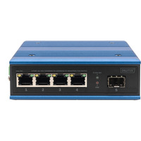 Digitus Switch PoE Gigabit 4P Ind. Non gestito 1xSFP, Interruttore 