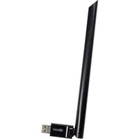 Inter-Tech DMG-19 WLAN 650 Mbit/s, Adattatore Wi-Fi Wireless, USB, WLAN, 650 Mbit/s, Nero
