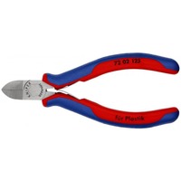 KNIPEX Tronchese 72 02 125, per plastica, Pinze di taglio rosso/Blu