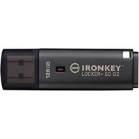 Kingston IronKey Locker+ 50 G2 128 GB, Chiavetta USB antracite