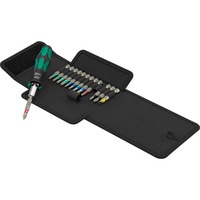 Wera Kraftform Kompakt 838 RA S Set 1, con funzione a cricchetto, Set di bit Nero/Verde
