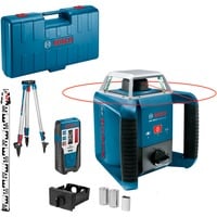 Bosch GRL 400 H Livella rotatoria 400 m 635 nm (< 1 mW), Laser rotante blu, 400 m, 0,08 mm/m, 5°, 600 Giri/min, Rosso, 635 nm (< 1 mW)