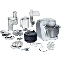 Bosch MUM54270DE robot da cucina 900 W 3,9 L Argento, Bianco bianco, 3,9 L, Argento, Bianco, 1,1 m, Operazione, 3 dischi, 220 - 240 V
