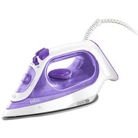 Braun TexStyle 3 FERRO A VAPORE SI3042VI, Ferro da stiro bianco/Viola, Ferro a vapore, Piastra in Ceramica, 2 m, 160 g/min, Viola, Argento, Bianco, 0,27 L