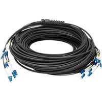 Digitus Cavo universale Breakout in fibra ottica, duplex, connettore LC/UPC, monomodale OS2 Nero