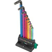 Wera 950/9 Set di chiavi angolari Hex-Plus Multicolore 3, 9 pezzi, Cacciavite 