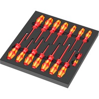 Wera Inserto in schiuma set di cacciaviti VDE 1, 16 pezzi, Cacciavite Nero/grigio