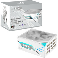 ASUS ROG Thor 1200W Platinum III White Edition (ROG Equalizer), Alimentatore PC Nero, 1200 W, 100 - 240 V, Attivo, 125 W, 1200 W, 125 W