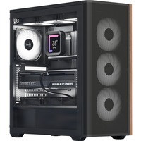 Aerocool ACCM-DS01043.11, Chassis Tower Nero/legno