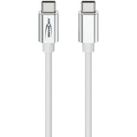 Ansmann Cavo dati e di ricarica USB Tipo-C a Tipo-C bianco