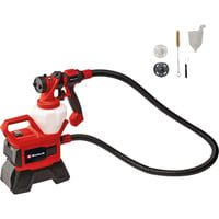 EINHELL Sistema di verniciatura a spruzzo a batteria Power X-Change TE-SY 18/90 Li-Solo, 18 Volt, Pistola a spruzzo rosso/Nero