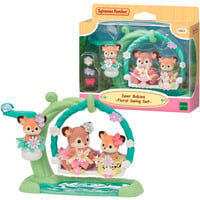 EPOCH Sylvanian Families - Set gioco Cuccioli di cervo con altalena floreale, Giochi di costruzione 