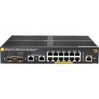 Hewlett Packard Enterprise Aruba 2930F 12G PoE+ 2G/2SFP+ Gestito L3 Gigabit Ethernet (10/100/1000) Supporto Power over Ethernet (PoE) 1U Nero Gestito, L3, Gigabit Ethernet (10/100/1000), Supporto Power over Ethernet (PoE), Montaggio rack, 1U