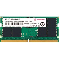 Transcend TS2GSA64V8E memoria 16 GB 2 x 8 GB DDR5 4800 MHz verde, 16 GB, 2 x 8 GB, DDR5, 4800 MHz, 262-pin SO-DIMM