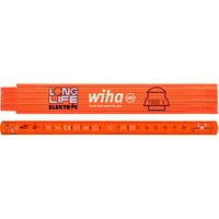Wiha Metro pieghevole per elettricista Longlife, 2 metri, Benchmark arancione 