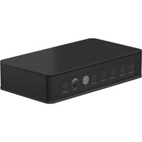 goobay Selettore HDMI 4 a 1 (4K @ 60Hz), Switch HDMI Nero