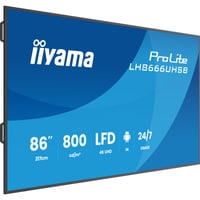 iiyama LH8666UHSB-B1AG, Public Display Nero (opaco)