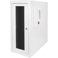 Digitus Alloggiamento per computer con ventola filtro integrata e piedini di livellamento, IT armadio grigio chiaro, Rack indipendenti, Lucchetti, Grigio
