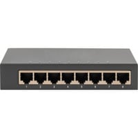 Digitus Gigabit 8 porte, Interruttore Nero