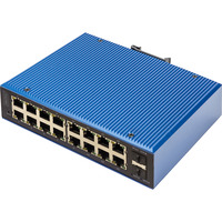 Digitus Gigabit Ethernet industriale gestito L2 16+2 porte, Interruttore 