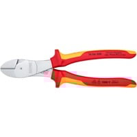 KNIPEX 74 06 200 pinza Pinze da taglio diagonale, Pinze di taglio rosso/Giallo, Pinze da taglio diagonale, Acciaio al cromo vanadio, Plastica, Rosso/Arancione, 20 cm, 308 g