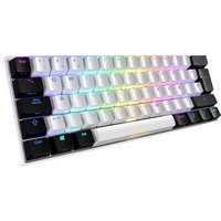 Sharkoon SGK50 S4 tastiera USB QWERTY Spagnolo Bianco bianco/Nero, 60%, USB, QWERTY, LED RGB, Bianco