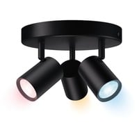 WiZ Faretto Smart Imageo Dimmerabile Luce Bianca o Colorata, Luce LED Nero, Faretto luminoso intelligente, Nero, LED, Lampadina/e non sostituibile/i, 2200 K, 6500 K