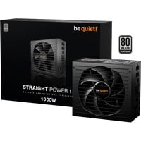 be quiet! BN338 alimentatore per computer 1000 W 20+4 pin ATX ATX Nero, Alimentatore PC Nero, 1000 W, 100 - 240 V, 1070 W, 50/60 Hz, 13/6.5 A, 150 W