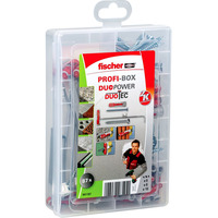 fischer Profi-Box DuoPower / DuoTec + viti, Tassello grigio chiaro/Rosso