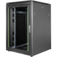 Digitus Armadio di rete Serie Unique - 800 x 800 mm (L x P), IT armadio Nero, Rack indipendenti, 22U, 800 kg, 800 g, Nero