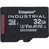 Kingston Industrial 32 GB MicroSDHC UHS-I Classe 10 Nero, 32 GB, MicroSDHC, Classe 10, UHS-I, Class 3 (U3), V30