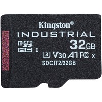 Kingston Scheda microSDHC Industriale 32GB C10 A1 pSLC Confezione Singola senza Adattatore, Scheda di memoria Nero, 32 GB, MicroSDHC, Classe 10, UHS-I, 100 MB/s, 80 MB/s