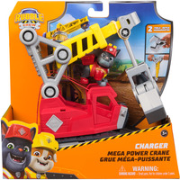 Spin Master Rubble & Crew, Mega Gru di Charger, Veicolo Giocattolo con Personaggio Charger e 2 Attrezzi Rimovibili, Giocattoli PAW Patrol per Bambini e Bambine, 3+ Anni, veicolo da gioco Rubble & Crew , Mega Gru di Charger, Veicolo Giocattolo con Personaggio Charger e 2 Attrezzi Rimovibili, Giocattoli PAW Patrol per Bambini e Bambine, 3+ Anni, Camion con gru, 3 anno/i, Plastica, Multicolore