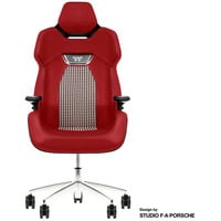 Thermaltake Sedia da gaming ARGENT E700 Storm Black Tessuto Pied de Poule, Sedili di gioco rosso/Nero