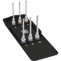Wera 8740 C HF 2 Set di bussole Zyklop con esagono interno, Set di bit 